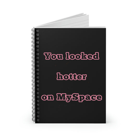 Hotter on MySpace - Ruled Line Notebook