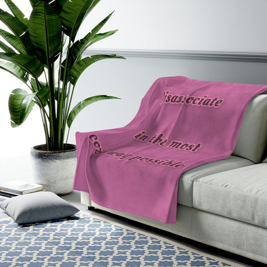 Disassociate Plush Blanket